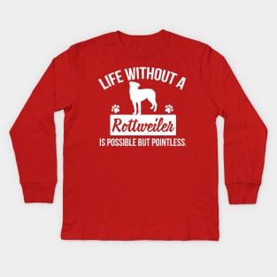 Rottweiler Kids Long Sleeve T-Shirt